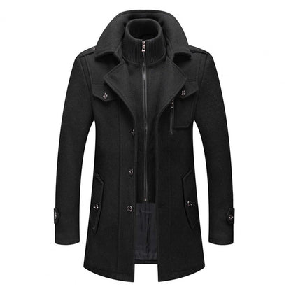 Heren Winterjas met Thermische Voering en Winddichte Kraag 4