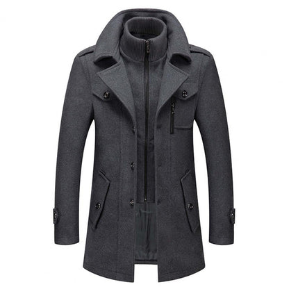 Heren Winterjas met Thermische Voering en Winddichte Kraag 6