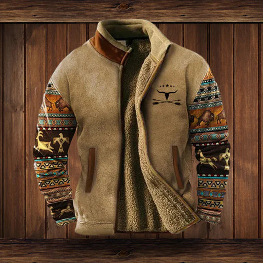 Heren Winterjas met Vintage Ontwerp en Duurzaam Materiaal 0