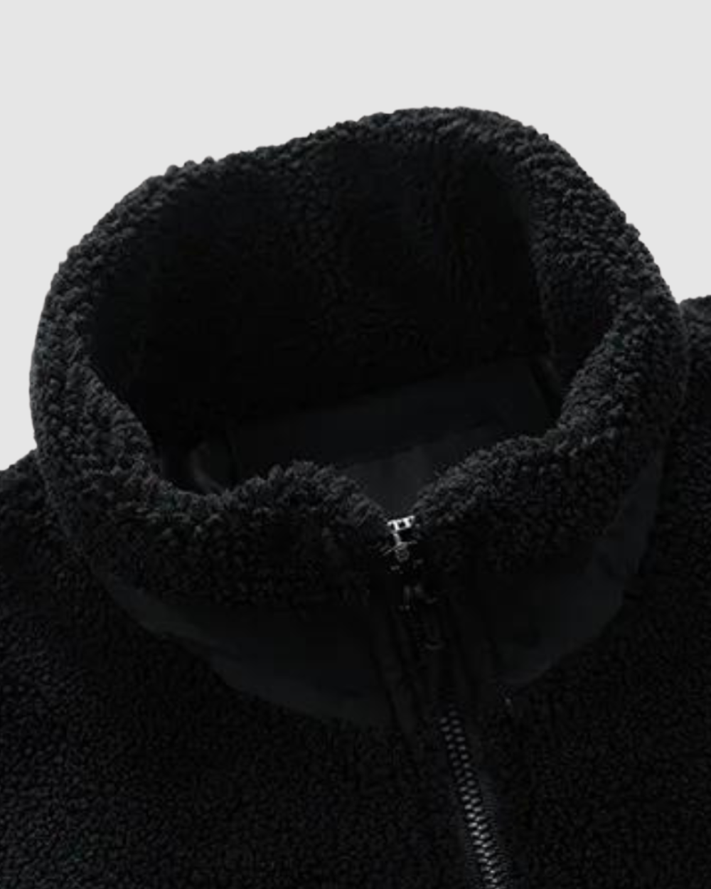 Heren Winterjas van Fleece met Sportief Design en Comfortabele Pasvorm 6