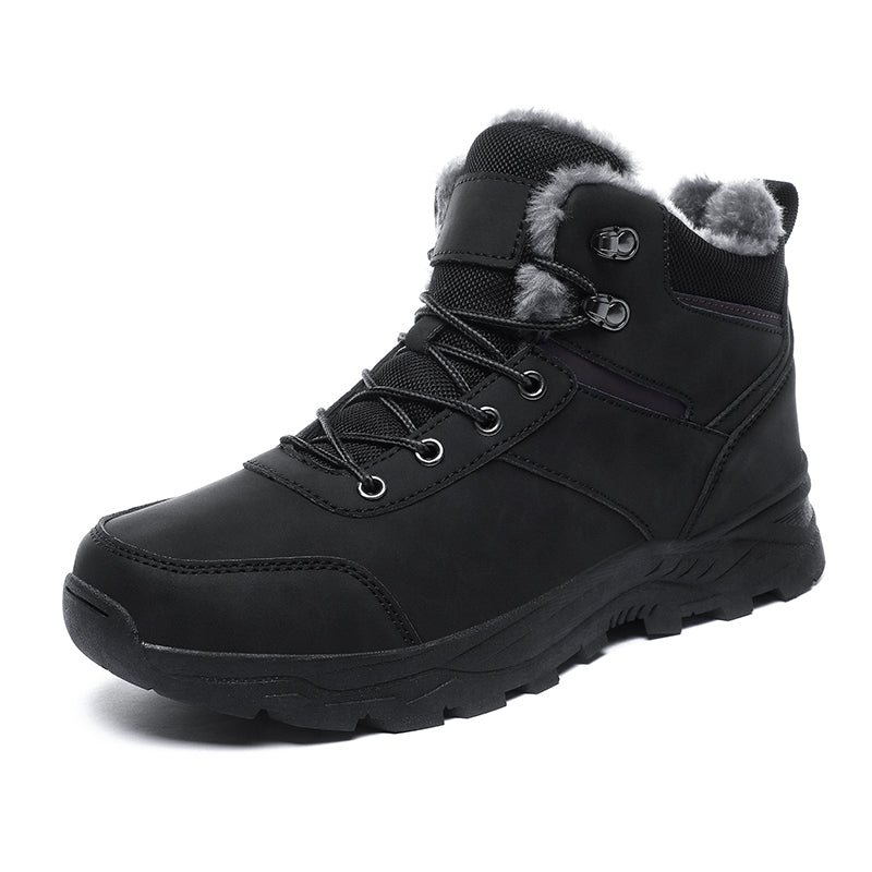 Heren Winterlaars met Isolatie en Antislip Zool Zwart