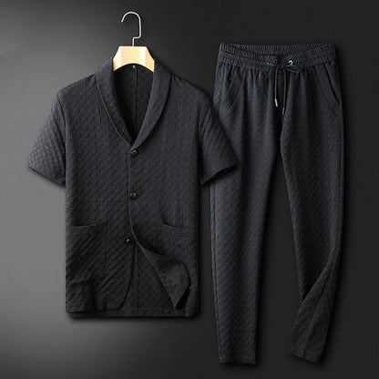 Heren Zomerset met Button-Down Overhemd en Joggers 4