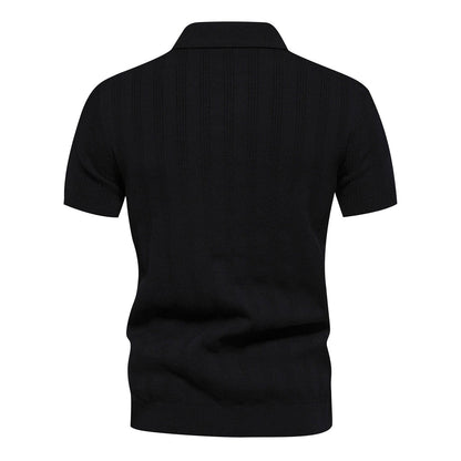 Heren Casual Poloshirt met Lijn Details