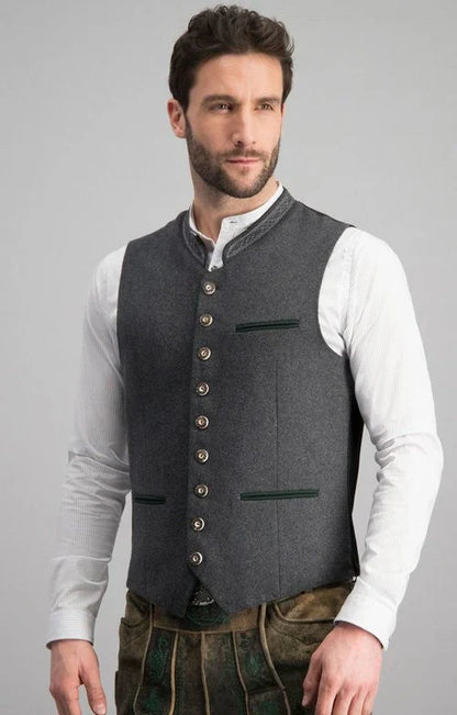 Heren Gilet met Klassieke kraag