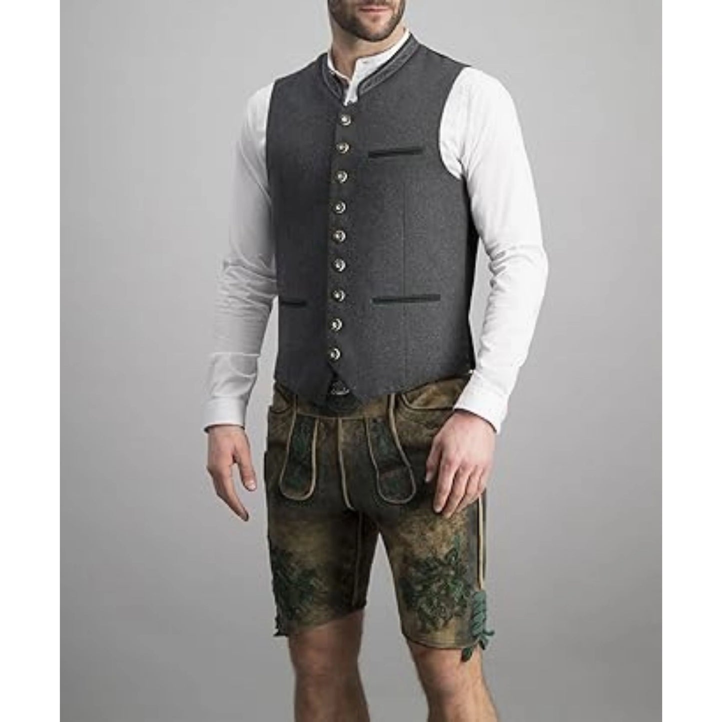 Heren Gilet met Klassieke kraag