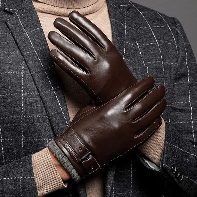 Leren Dames Handschoenen met Cashmere Voering en Warme Bescherming 1