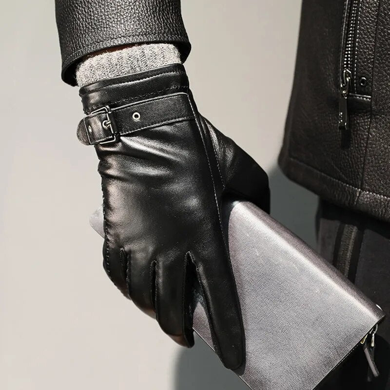 Leren Dames Handschoenen met Cashmere Voering en Warme Bescherming 2