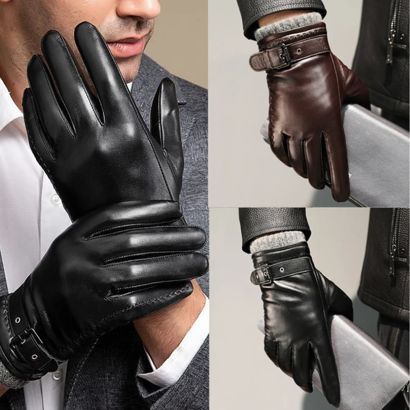 Leren Dames Handschoenen met Cashmere Voering en Warme Bescherming 4