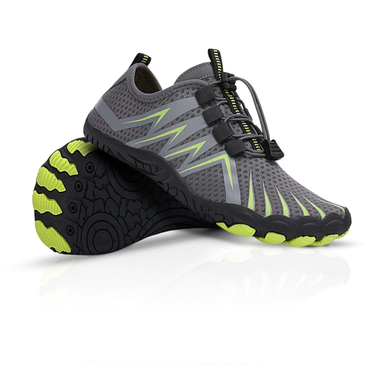 Unisex Barefoot Schoenen met Flexibele Zool en Grip Grijs