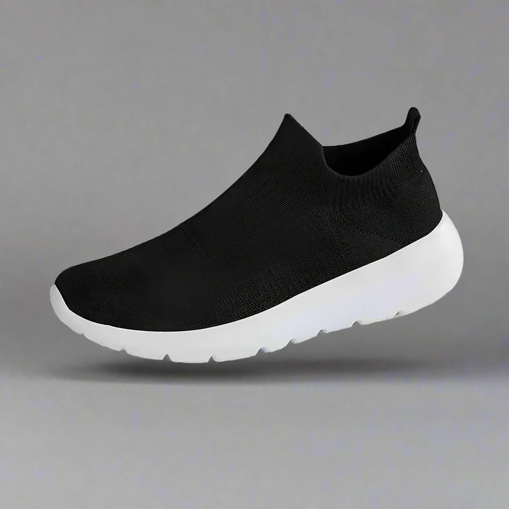 Werkschoenen Heren en Dames met Antislip en Brede Neus Zwart Wit