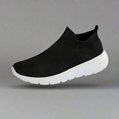 Werkschoenen Heren en Dames met Antislip en Brede Neus Zwart Wit