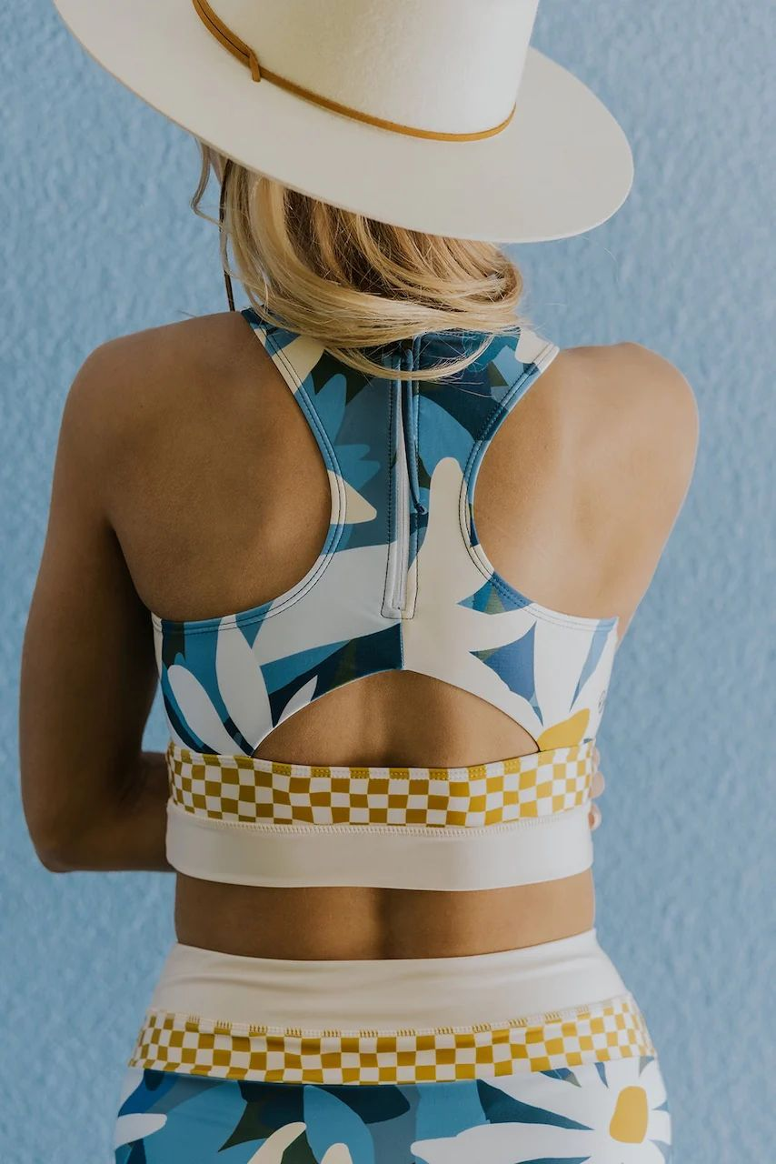 Dames Bikini Set met Racerback Top en Hoge Taille Broekje