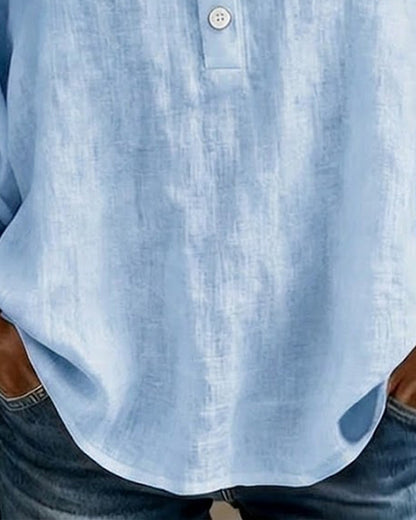 Dames Blouse 3/4 Pofmouw met Vierkante Hals en Kanten Rand