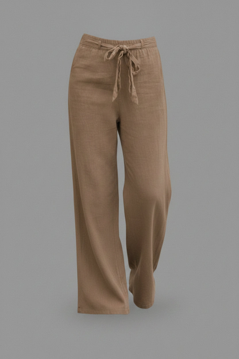 Dames Broek met Wijde Pijpen en Taillekoord