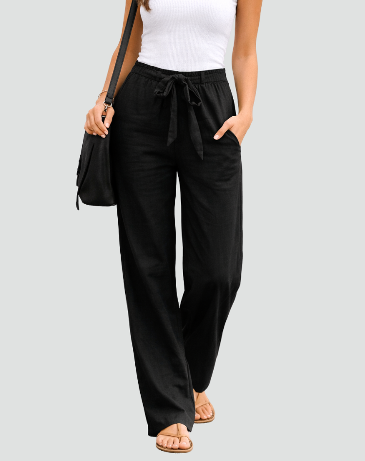 Dames Broek met Wijde Pijpen en Taillekoord