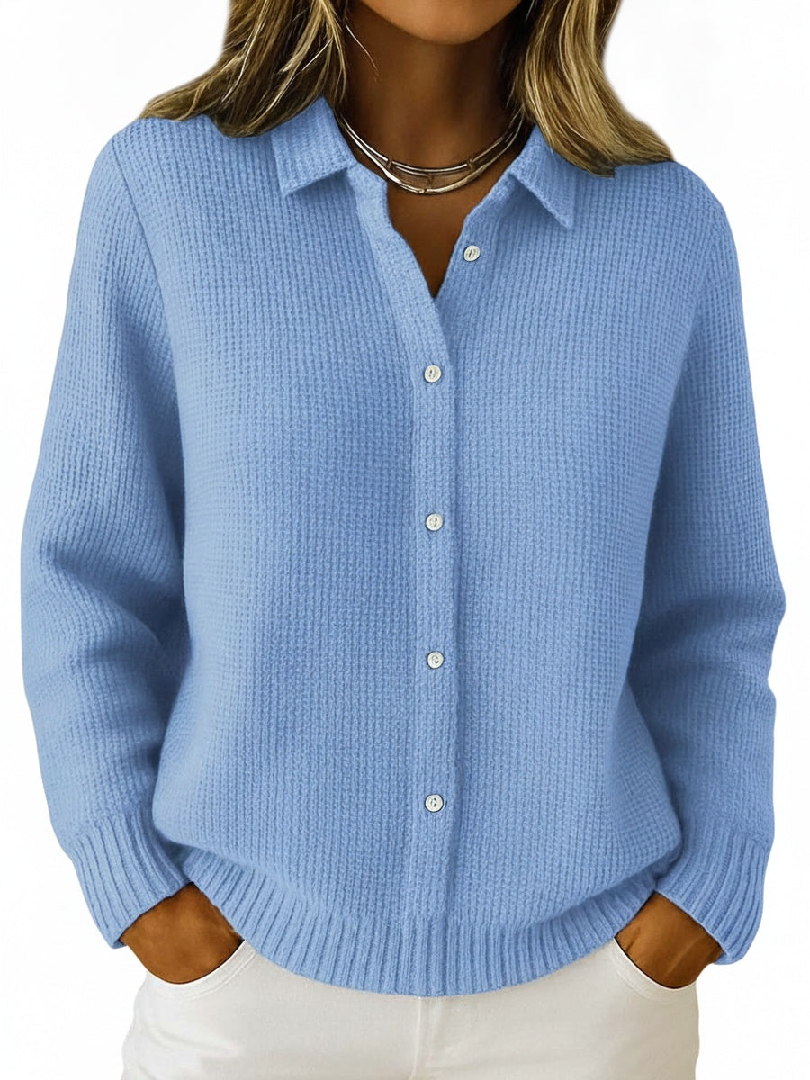 Dames Cardigan met Lange Mouwen en Knoopsluiting