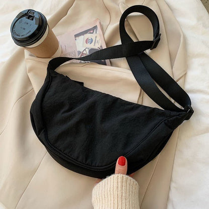 Dames Crossbody Tas Halve Maan met Verstelbare Riem