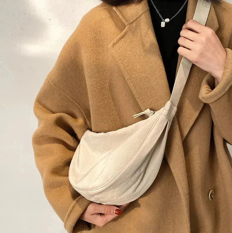 Dames Crossbody Tas Halve Maan met Verstelbare Riem