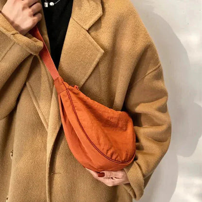 Dames Crossbody Tas Halve Maan met Verstelbare Riem