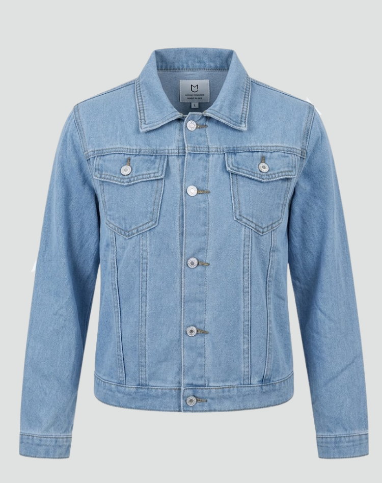 Dames Denim Jacket met Knoopsluiting en Borstzakken