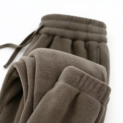 Dames Fleece Joggingbroek met Elastische Tailleband en Trekkoord