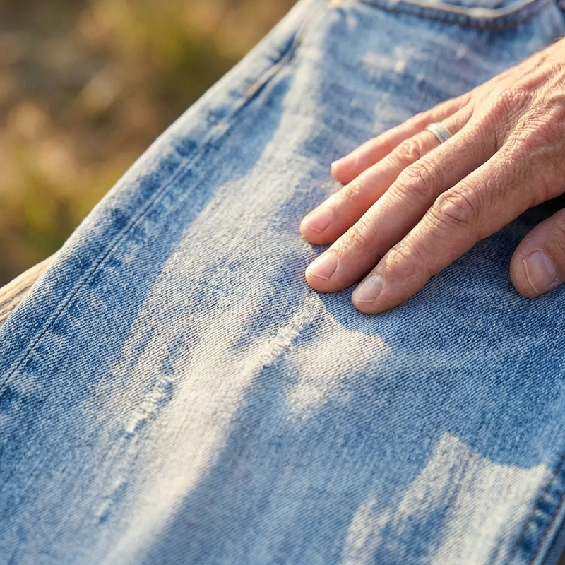 Dames Jeans Straight Fit met Destroyed Details en Gerafelde Zoom