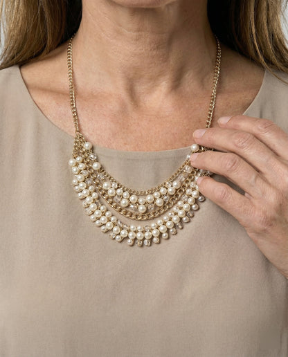 Dames Jurk Knielang met Korte Mouwen en Laagjesdesign