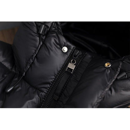 Dames Lange Winterjas met Capuchon