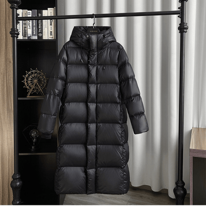 Dames Lange Winterjas met Capuchon