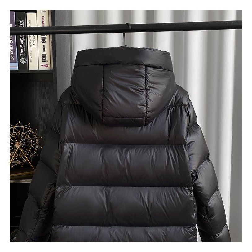 Dames Lange Winterjas met Capuchon