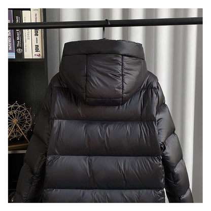 Dames Lange Winterjas met Capuchon