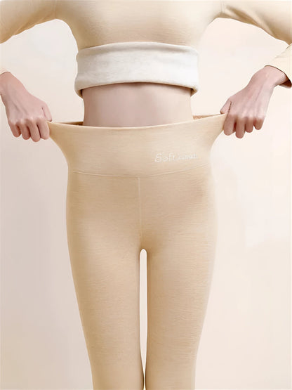 Dames Legging met Fleecevoering en Hoge Taille