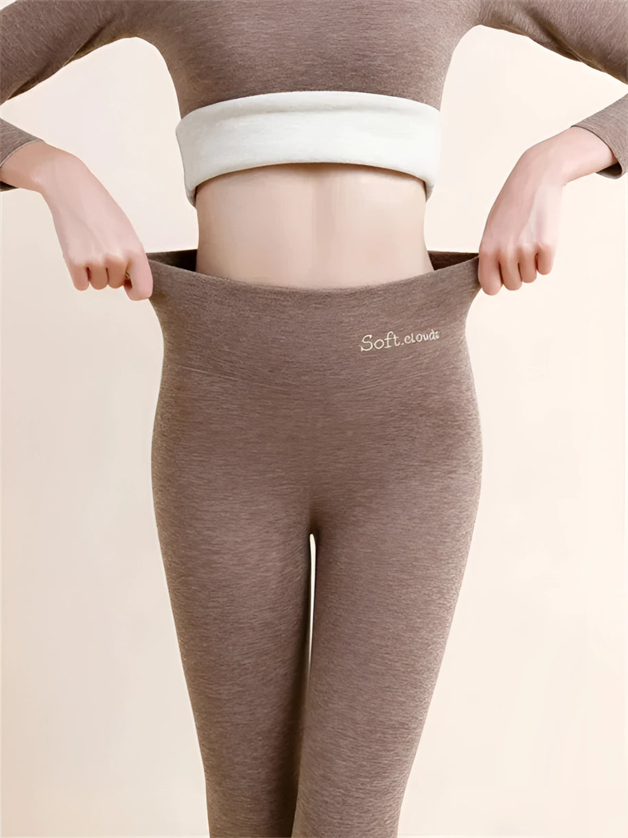 Dames Legging met Fleecevoering en Hoge Taille