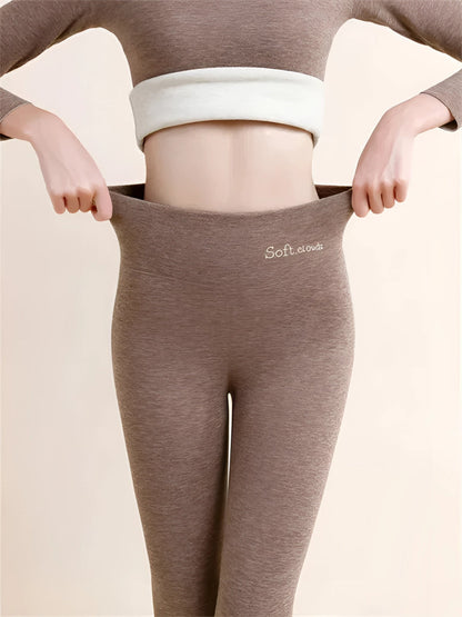 Dames Legging met Fleecevoering en Hoge Taille