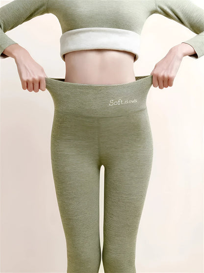 Dames Legging met Fleecevoering en Hoge Taille