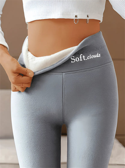 Dames Legging met Fleecevoering en Hoge Taille