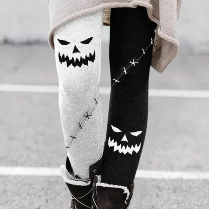 Dames Leggings met Grafische Print en Elastische Taille