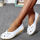 Dames Loafers met Uitsparing en Gevlochten Detail