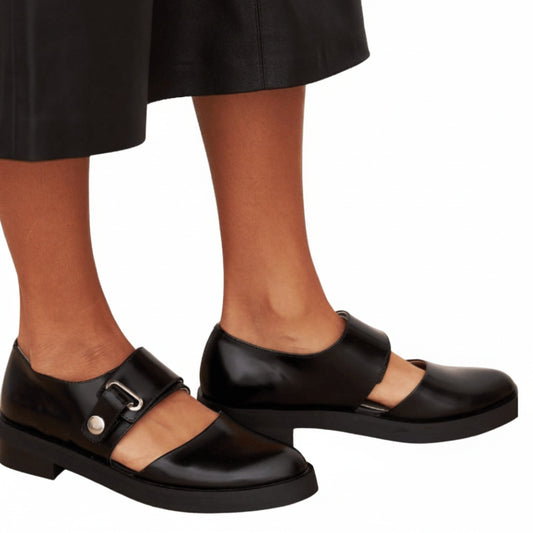 Dames Mary Jane Schoenen met Brede Gesp en Lage Hak