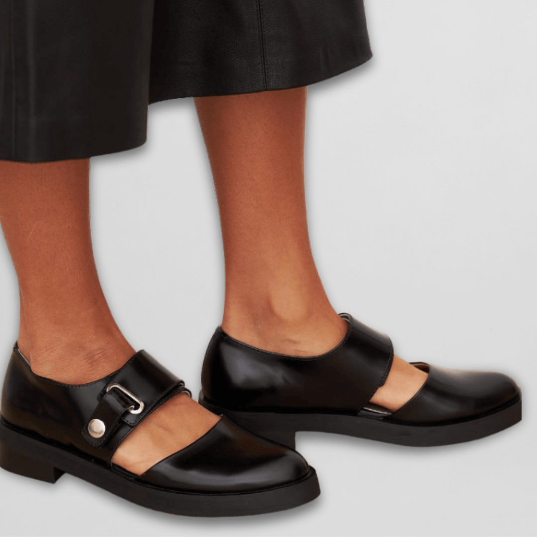 Dames Mary Jane Schoenen met Brede Gesp en Lage Hak