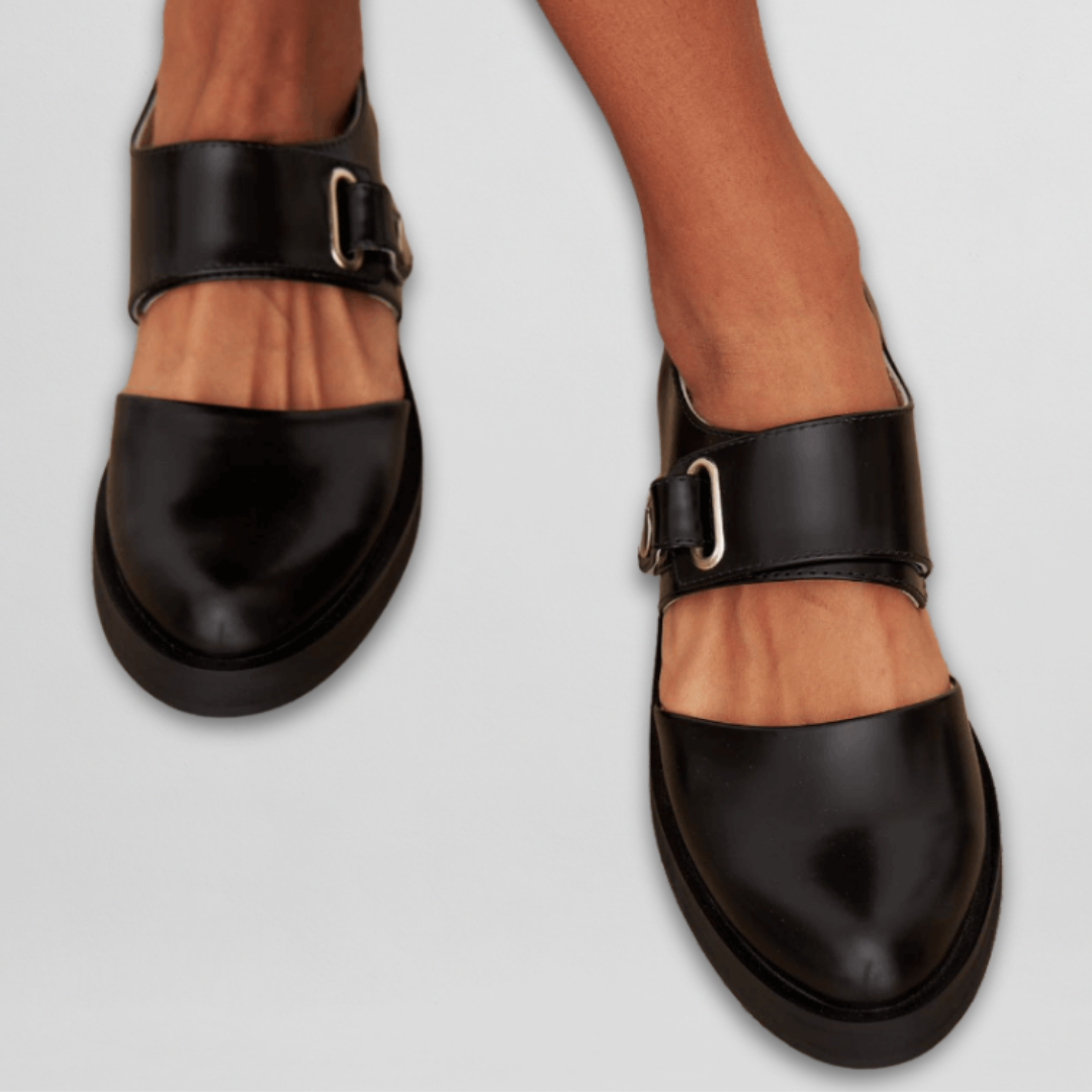Dames Mary Jane Schoenen met Brede Gesp en Lage Hak