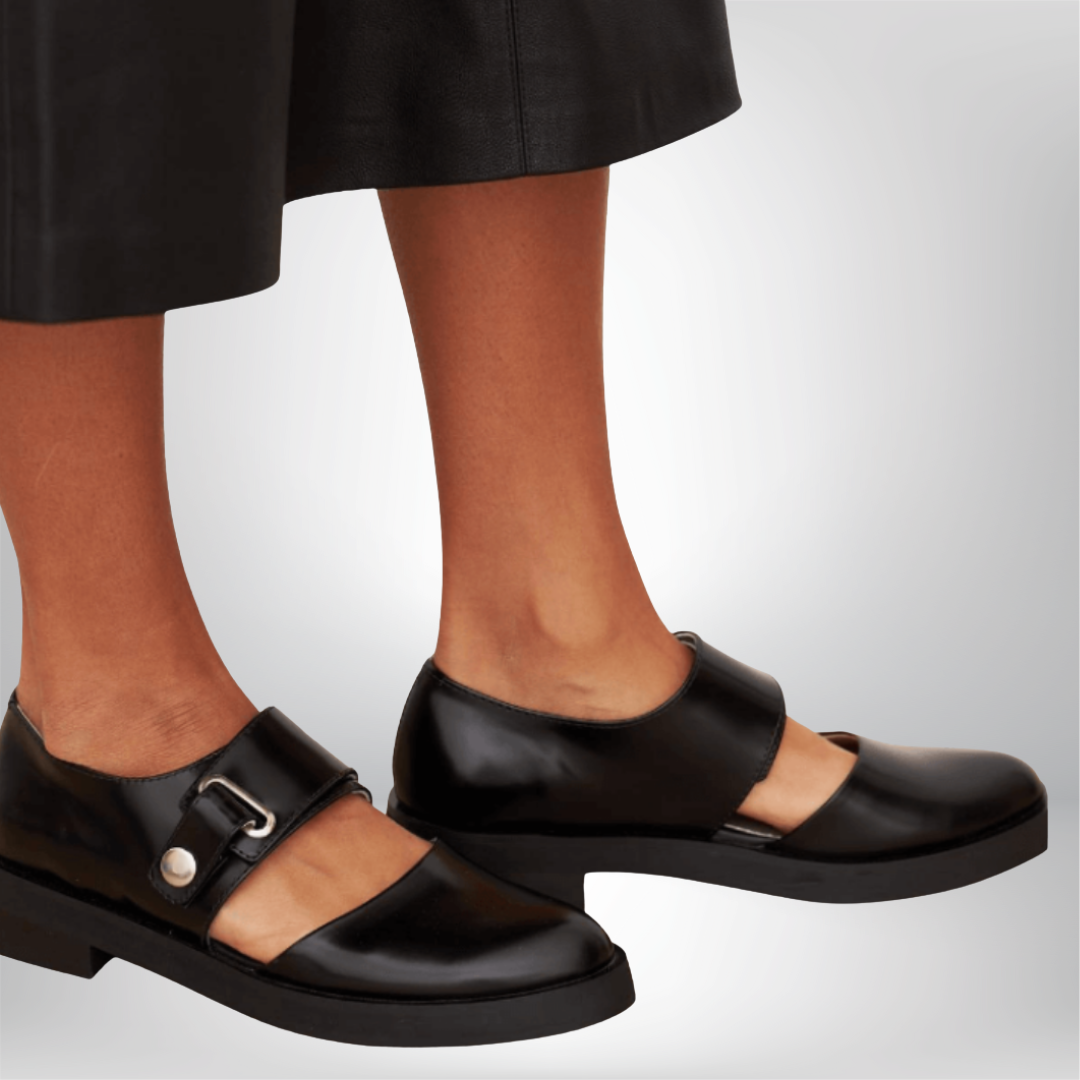 Dames Mary Jane Schoenen met Brede Gesp en Lage Hak