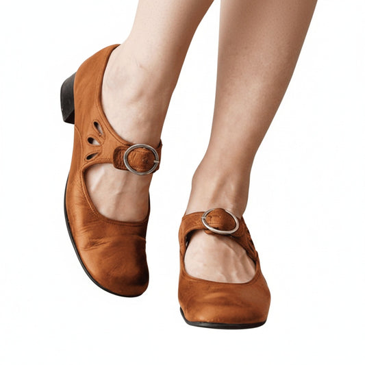 Dames Mary Jane Schoenen met Enkelbandje, Gesp en Blokhak