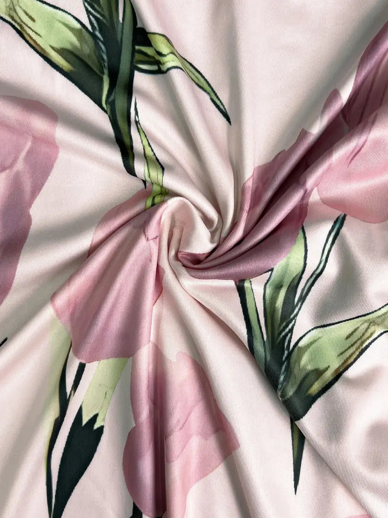 Dames Maxi Jurk met Bloemenprint en Bijpassende Open Jacket Driekwart Mouw