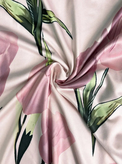 Dames Maxi Jurk met Bloemenprint en Bijpassende Open Jacket Driekwart Mouw