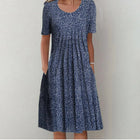 Blauw met stippen