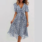 Blauw/Wit bloemen