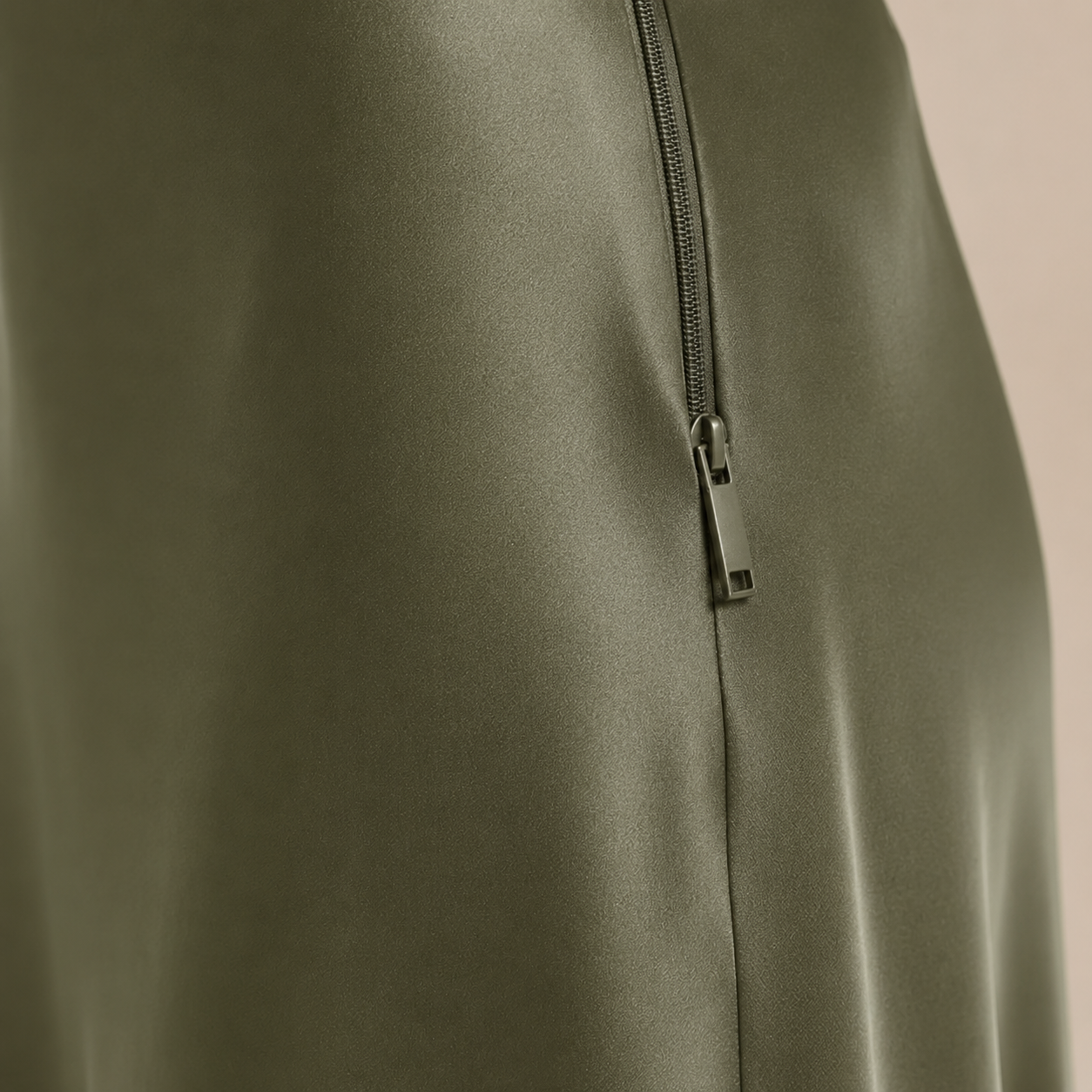 Dames Midi Rok met Hoge Taille en Vloeiende Snit
