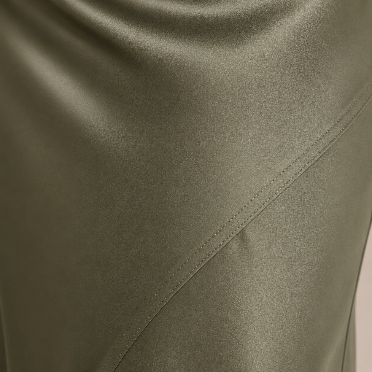 Dames Midi Rok met Hoge Taille en Vloeiende Snit