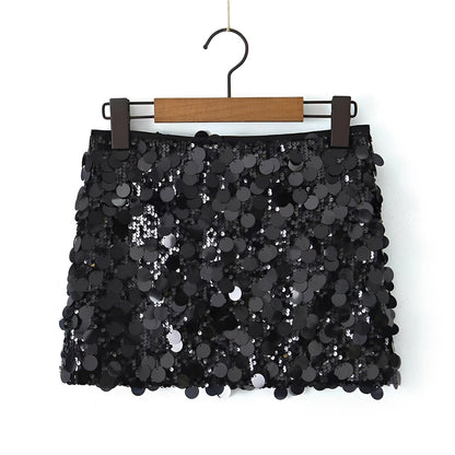Dames Mini Rok met Pailletten